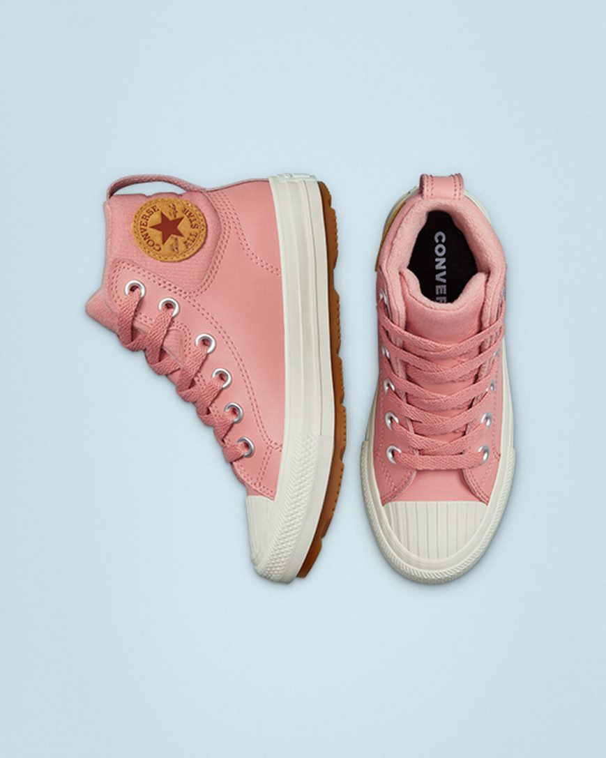 Tenisi Inalti Fete Converse Piele Chuck Taylor All Star Berkshire Boot Color Roz | RO 0YZS13451